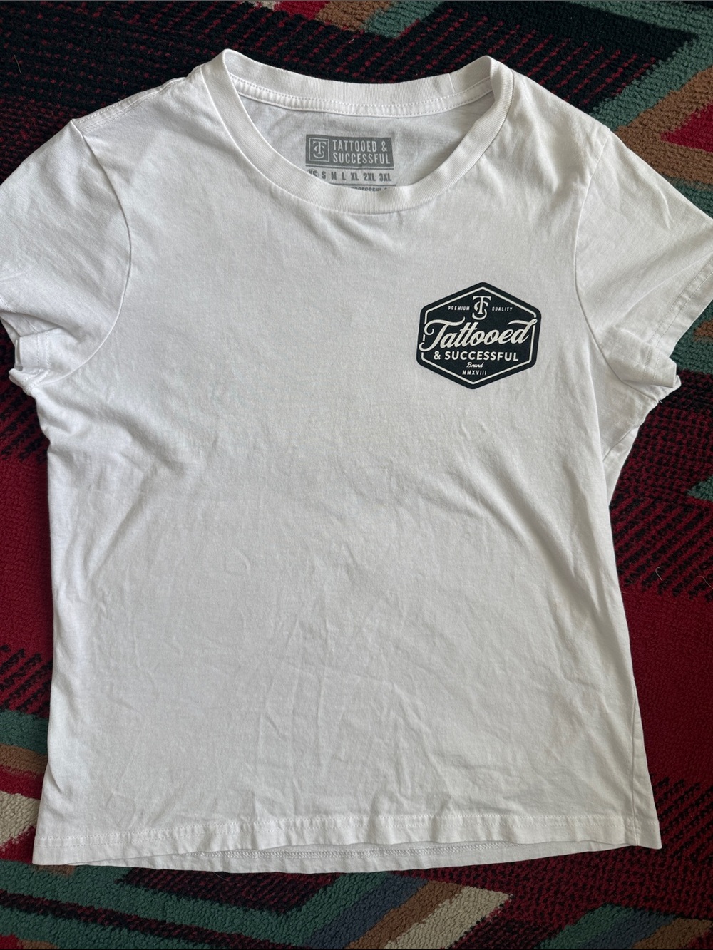 Women’s White Crewneck Short Sleeve Tee